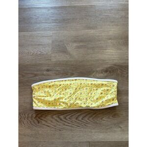 NWT Pink By Frankie's‎ Bikini's Bandeua Bikini Top Lg Ditsy Floral